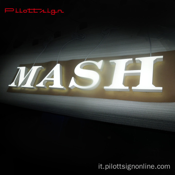 Display di fornitura di fabbrica Pubblicità Led Signs Base acrilica